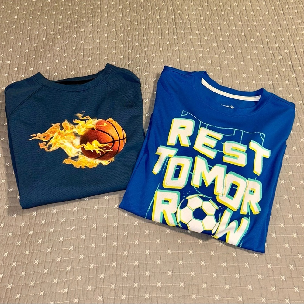 (Bundle 3 for $15) Old Navy Active Dry-Fit Long Sleeve L (10/12) Kids Set of 2